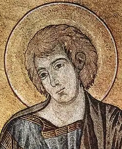 Tête du Saint Jean (détail).