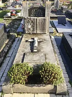 La tombe d'André Baleuw.