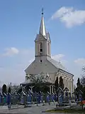 Cimetière autour de l'église de Săpânța.