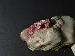 Minerai de cinabre.