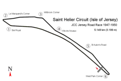 Tracé de la course