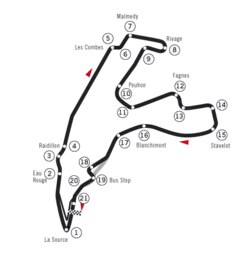 Tracé de la course