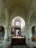 Chœur, vue vers l'ouest.