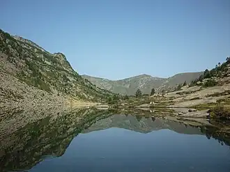 Vue du cirque de Bassiès depuis l'étang d'Escalès.