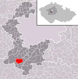 Localisation de Čisovice