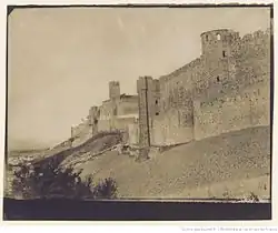 Photographies de la Cité au milieu du XIXe&nbsp;siècle avant l'intervention de Viollet-le-Duc.