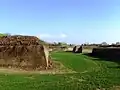 Bastions et remparts avec la ville d'Alexandrie en arrière-plan