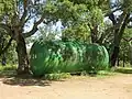 Citerne DFCI de 30&nbsp;000&nbsp;litres à l'entrée de la réserve naturelle nationale de la plaine des Maures sur la commune des Mayons (Provence).