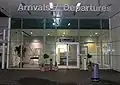 Entrée de l'aéroport.