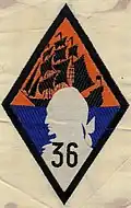 Insigne du CJF 36 (2e&nbsp;modèle).