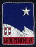 Insigne du CJF 8 (2e&nbsp;modèle).