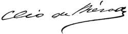 signature de Cléo de Mérode