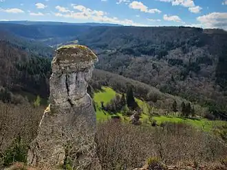Le rocher du Moine.