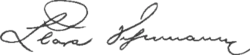 signature de Clara Schumann