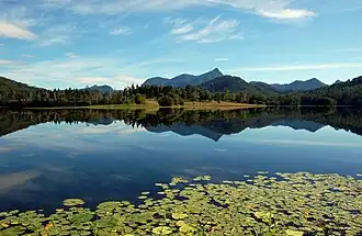 Vue depuis le barrage de Clarrie Hall.