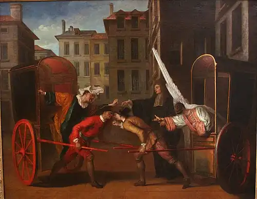 Les deux Carrosses, Claude Gillot (c. 1707).