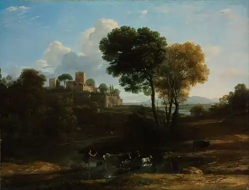 Villa dans la campagne romaine (1646-1647), musée des Beaux-Arts de Budapest