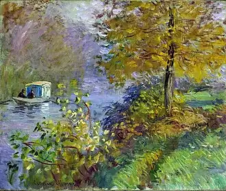 Le Bateau-atelier, 1876, musée d'Art et d'Histoire de Neuchâtel.