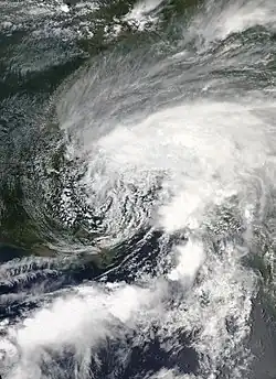Claudette le 19 juin à 19&nbsp;h&nbsp;UTC au Mississippi.