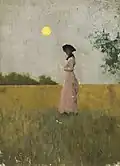 Lady in pink, c. 1900