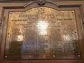 Plaque de l'hôtel de ville de Clerkenwell.