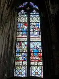 Vitrail - vie de la Vierge.
