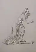 Copie d'une statue grecque par Jean-Henri Cless