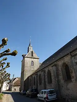 Clocher et mur nord.