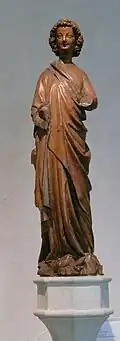 Ange en bois (probablement XIVe), Met The Cloisters (NY).