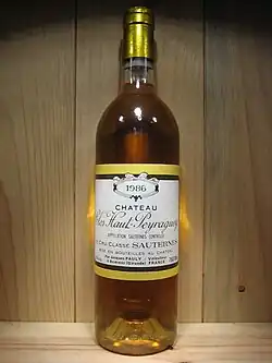 Bouteille de bordeaux(une bordelaise).