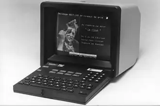 Minitel photographique (avec page Vidéotex photographique).