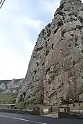 Paroi rocheuse.