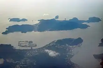 Vue aérienne de Lumut