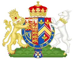 Armoiries en tant que duchesse de Cambridge.