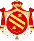 Armoiries de Lucien Bonaparte, prince romain de Canino et de Musignano.