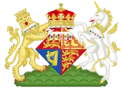 Armoiries de la princesse Margaret à partir de 1917.