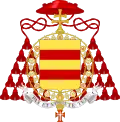 Cardinal Maximilien de Furstenberg, grand maître de l'Ordre équestre du Saint-Sépulcre de Jérusalem en 1966