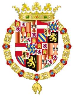 Armoiries de Philippe le Beau, roi consort de Castille, archiduc d'Autriche et duc de Bourgogne (1504-1506).