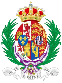 Armoiries de la reine Victoire-Eugénie.