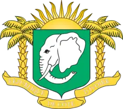 Armoiries de 1964, tête d'éléphant argent