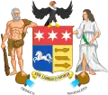 Armoiries de la Grande Colombie (1822). Leur origine ou leur règlementation sont incertaines.