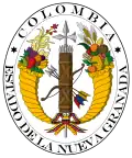 Armoiries provisoires de la république de Nouvelle-Grenade (17 décembre 1831 – 9 mai 1834).