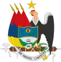 Armoiries provisoires de la république de Nouvelle-Grenade (17 avril 1854 – 4 décembre 1854), en usage durant la dictature du général José María Melo.