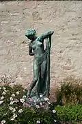 Statue de Phryné dans le parc du château de Cobourg