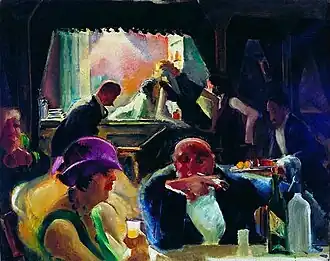 Scène de café