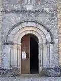 Le portail, objet de l'inscription (août&nbsp;2010)