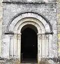 Le portail de l'église (déc.&nbsp;2009)