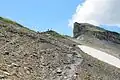 Versant nord du col, depuis le vallon de Sales.