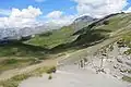 Vue du versant nord du col.