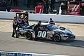 Custer au volant de la no&nbsp;00 en Pro Series East sur le  Richmond International Raceway en 2013.